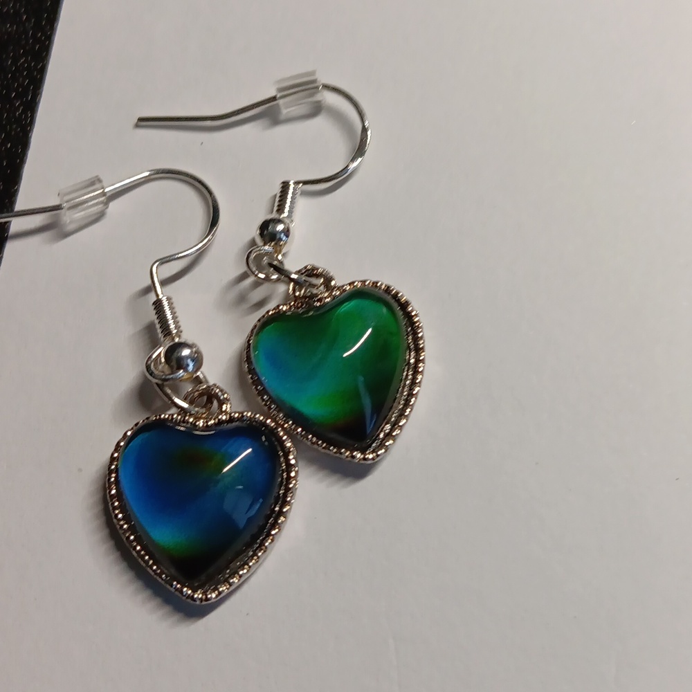 925 Mood Earrings (NWOT) - Picture 2 of 14